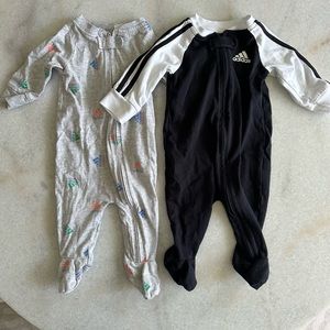 Adidas footie pajama bundle